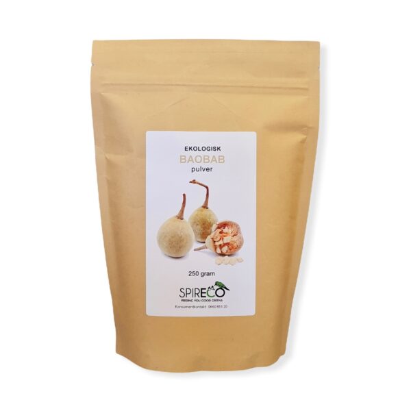 Baobab Pulver Ekologisk 250g - Spireco