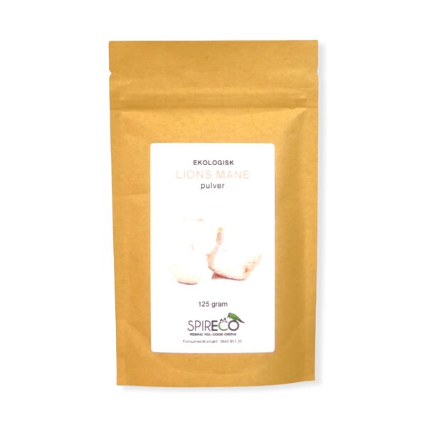 Lions Mane pulver / Hericium Ekologisk 125g - Spireco